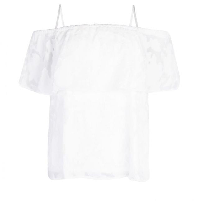 Womens Cloud Dancer Vipattie Off Shoulder Top