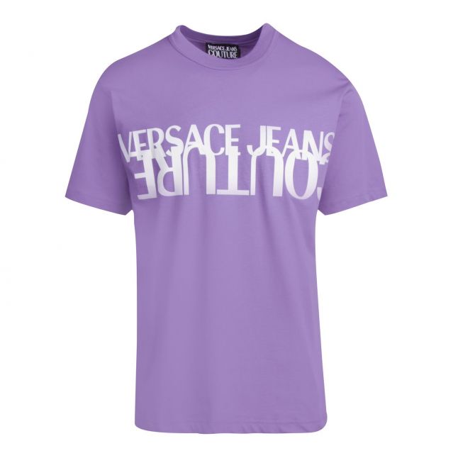 Mens Lilac Big Logo Regular Fit S/s T Shirt