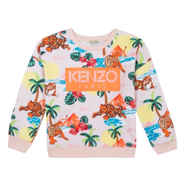 Junior Light Pink Hawaii Logo Sweat Top