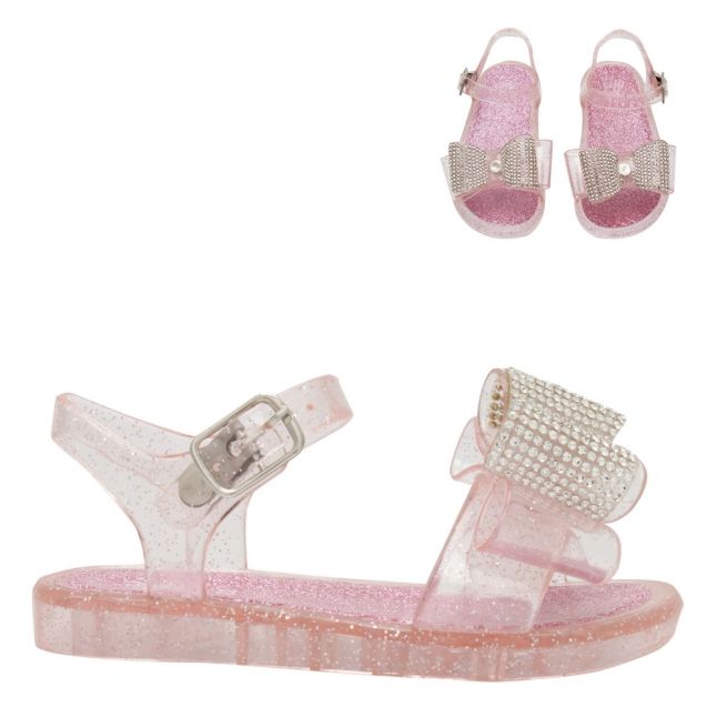 Baby Pink Bow Jelly Sandals (22-27)