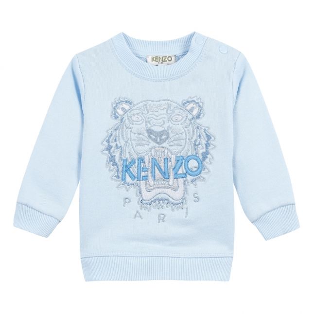 Baby Light Blue Tiger Sweat Top