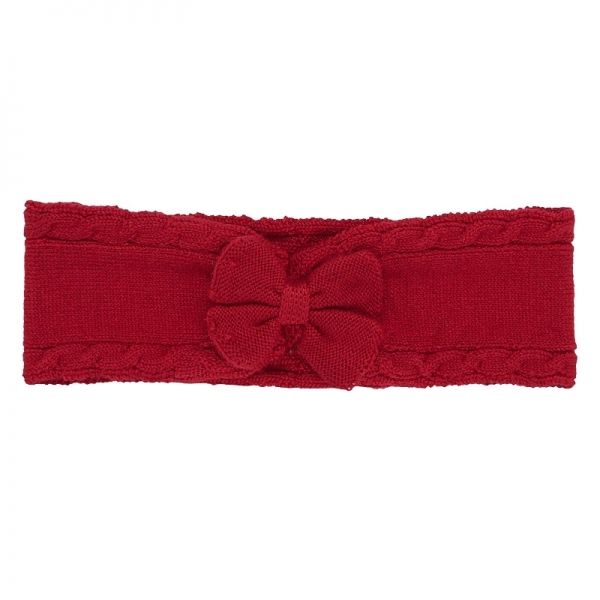 Baby Cherry Knitted Bow Headband