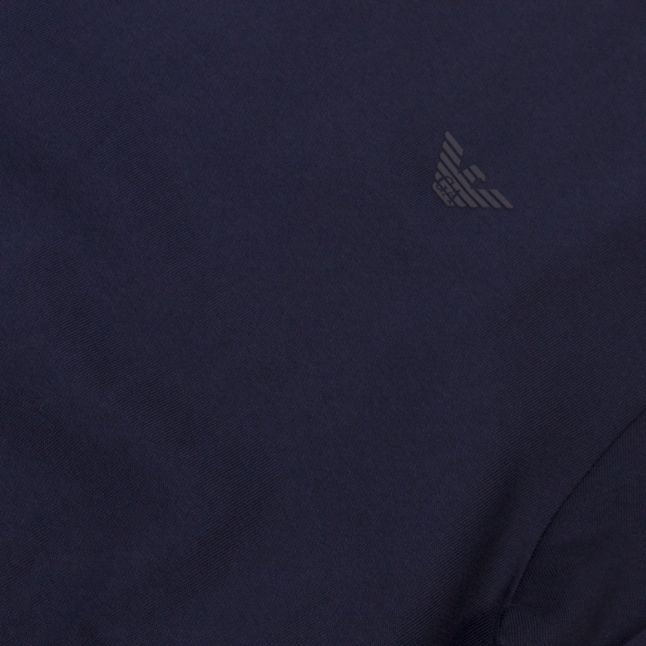 Mens Dark Blue Branded Crew Sweat Top