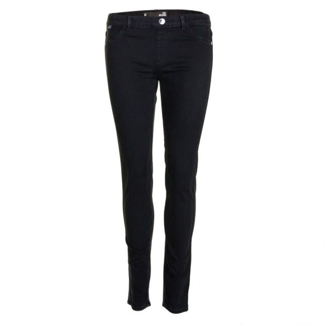 Womens Black Heart Skinny Fit Jeans