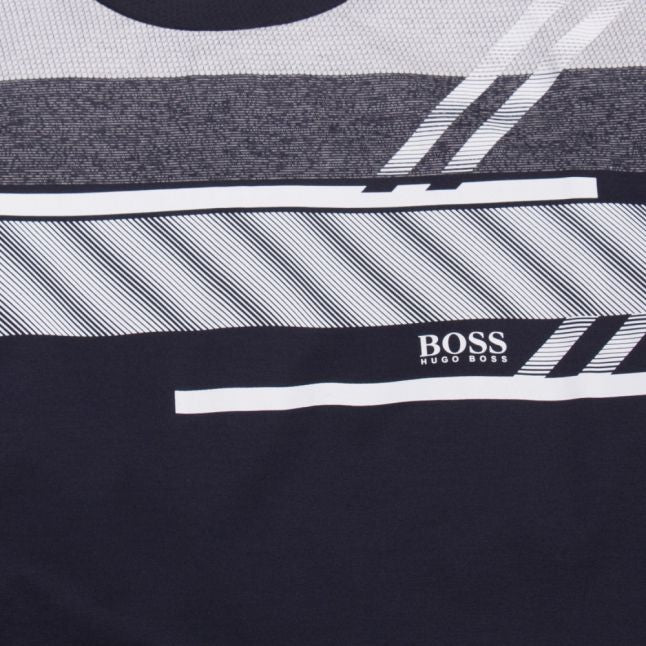 Athleisure Mens Navy Teep 1 Stripe Detail S/s T Shirt