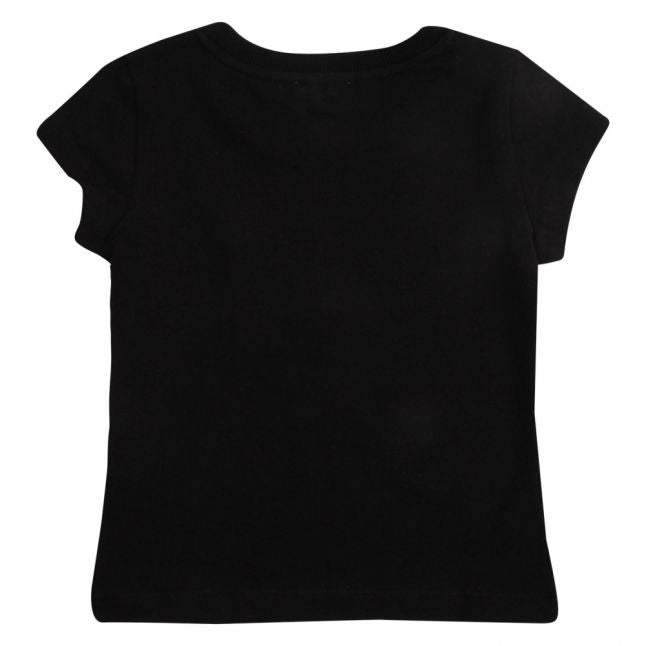 Girls Black Milano Logo S/s T Shirt