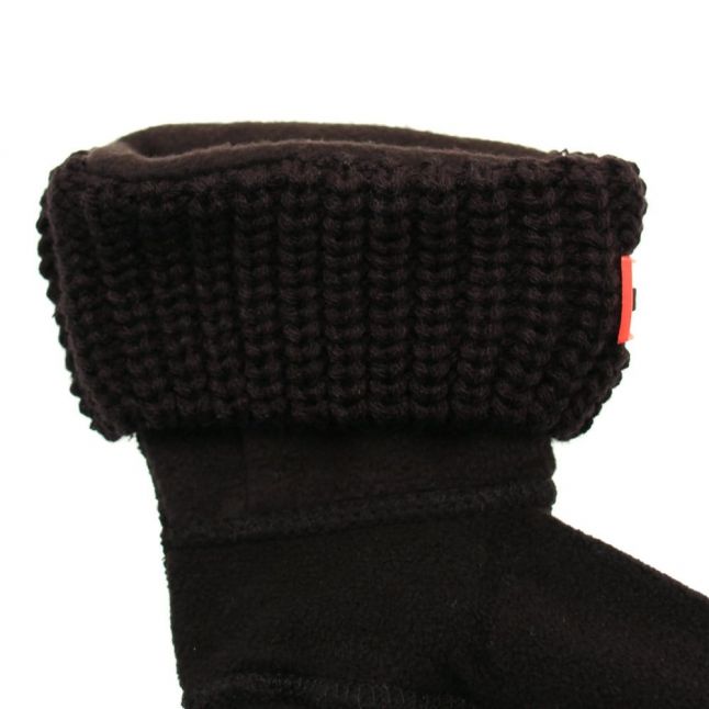 Kids Black Half Cardigan Wellington Socks (4-6 - 3-5)