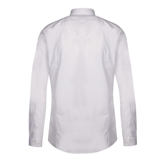 Mens White Ed Trim L/s Shirt