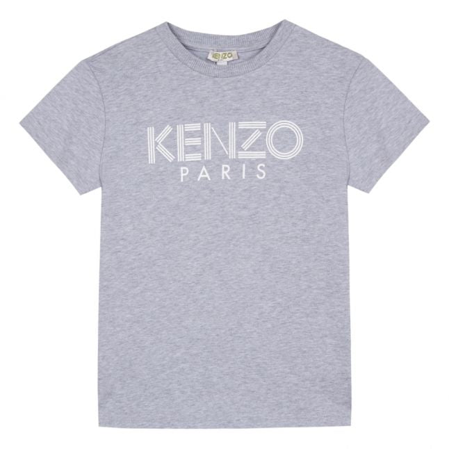 Boys Grey Marl Cosmic Logo JB S/s T Shirt