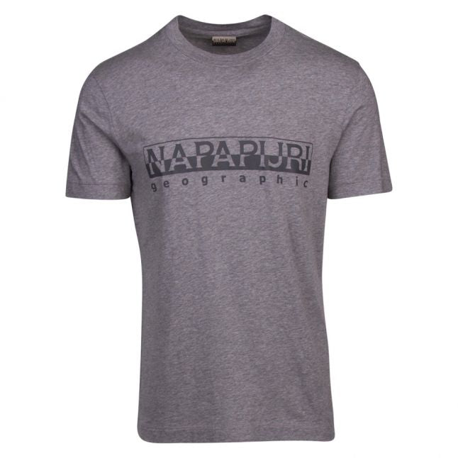 Mens Mid Grey Melange Sevora S/s T Shirt