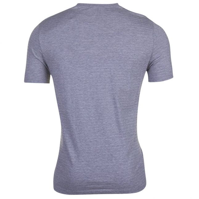 Mens Steel Marl Textured Stripe S/s Tee Shirt