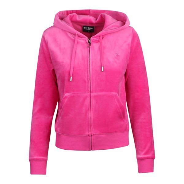 Womens Raspberry Rose Robertson Classic Zip Up Hoodie