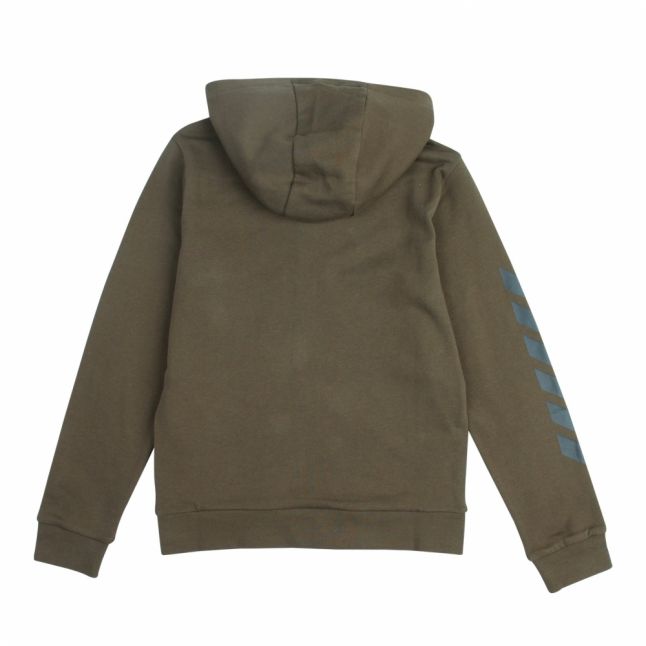 Boys Khaki Branded Eagle Hooded Tracksuit