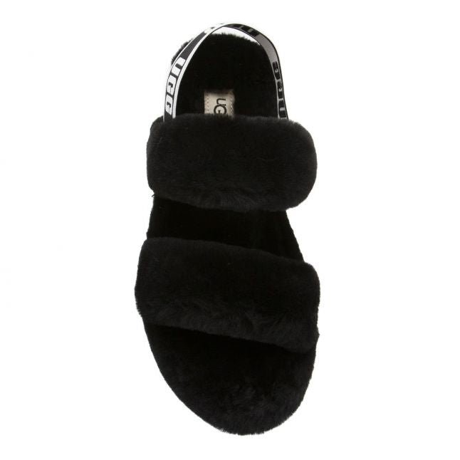 Womens Black Oh Yeah Slide Slippers