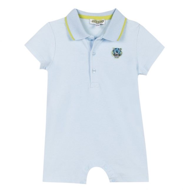 Baby Light Blue Polo BB Romper