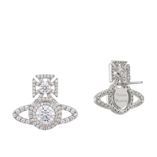 Vivienne Westwood Platinum/White Norabelle Earrings