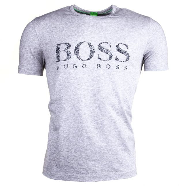 Mens Light Grey Tee 6 Logo S/s Tee Shirt