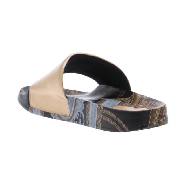 Womens Black Versailles Aveline Printed Slides