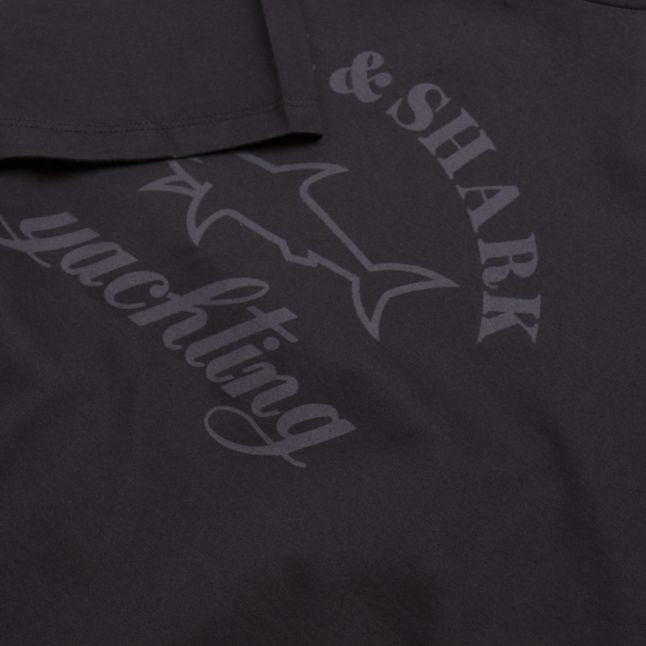 Mens Black Tonal Logo Shark Fit S/s T Shirt