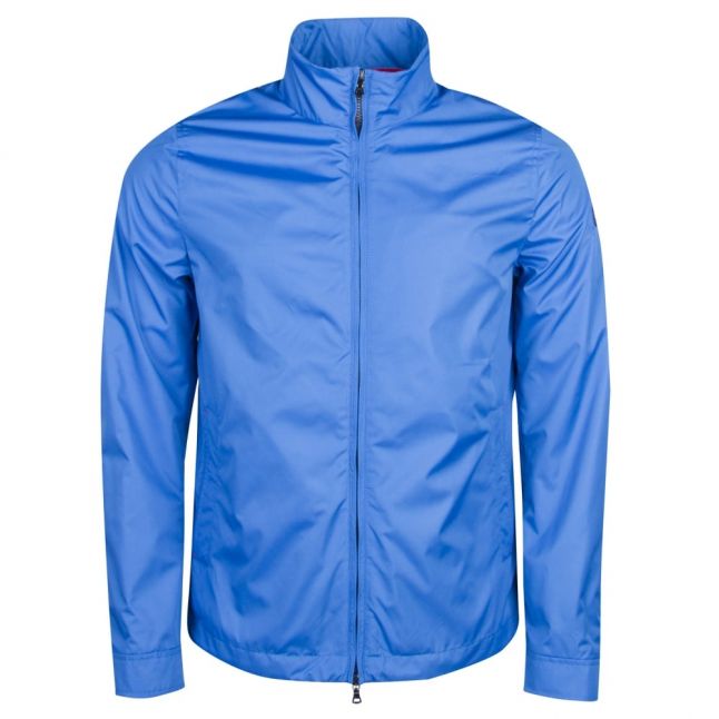 Mens Bright Blue Branded Zip Thru Jacket