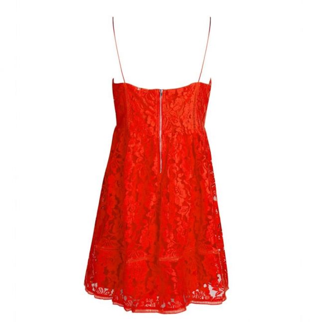 Womens Orange Vihaya Lace Cami Dress