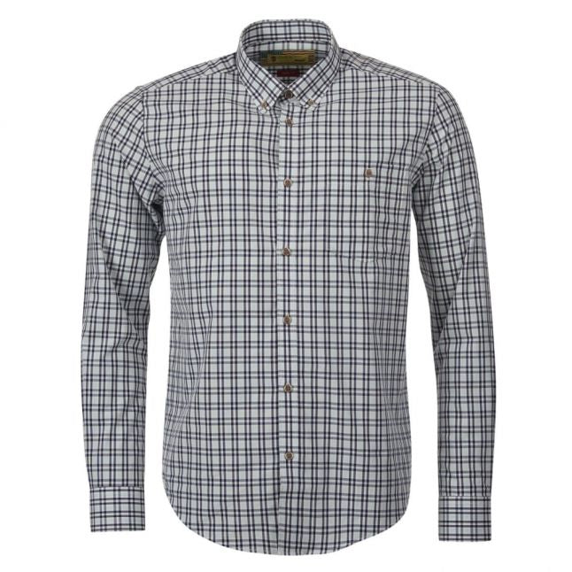 Steve McQueen™ Collection Mens Navy Crew Check L/s Shirt