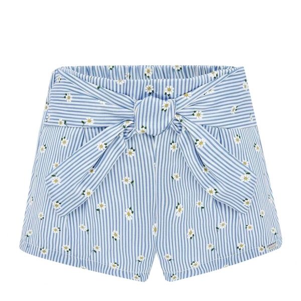 Infant Blue Daisy Stripe Shorts