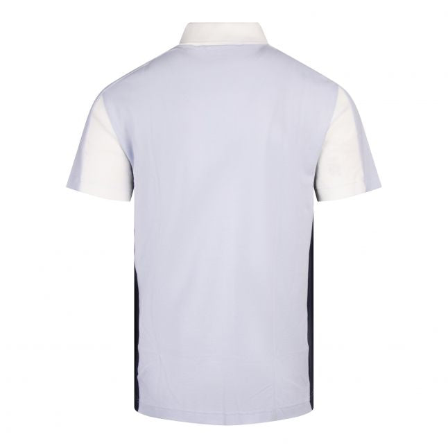 Mens Phoenix Blue/Flour Colourblock S/s Polo Shirt