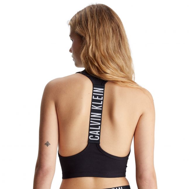 Womens Black Back Logo Strap Tank Top