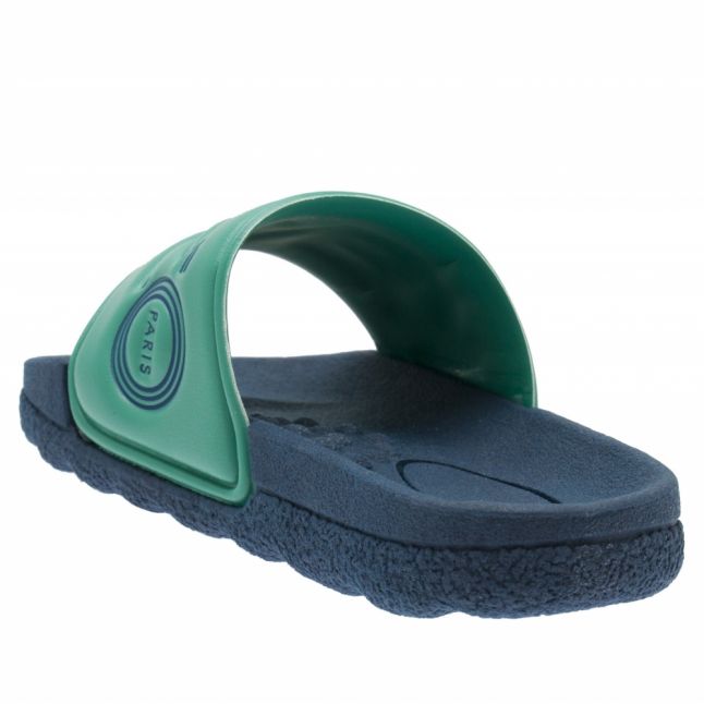 Boys Dark Blue Logo Slides (10-5)