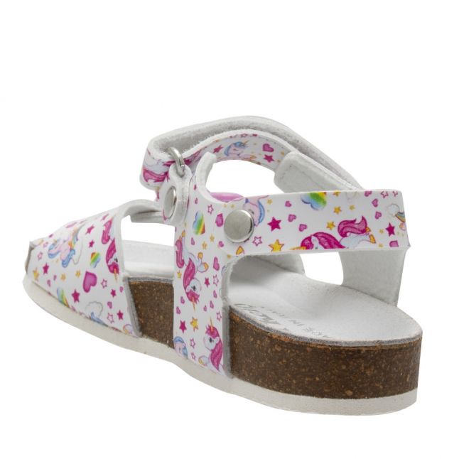 Girls White Sonia Unicorn Sandals (24-35)