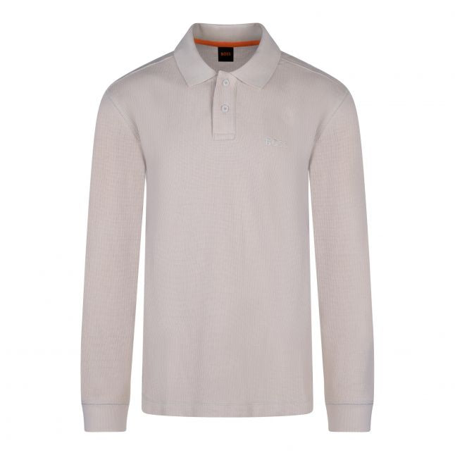 Mens Light Beige Petempestolong L/s Polo