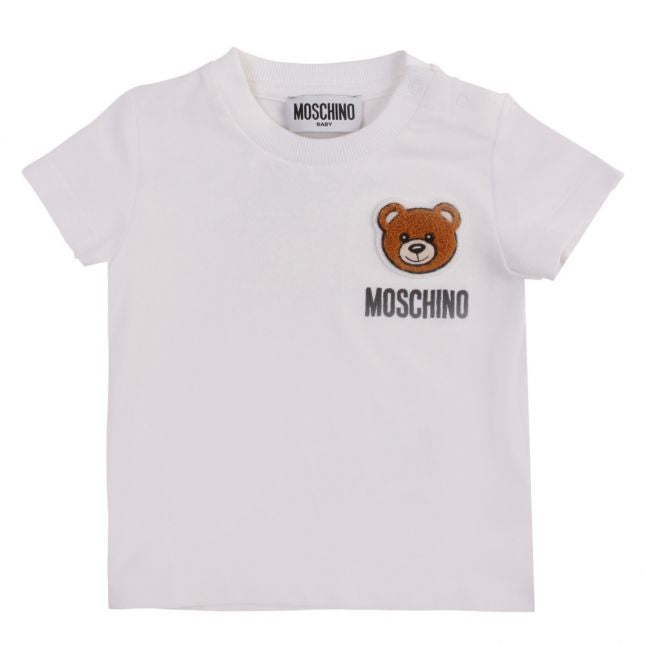 Baby White Soft Toy S/s T Shirt