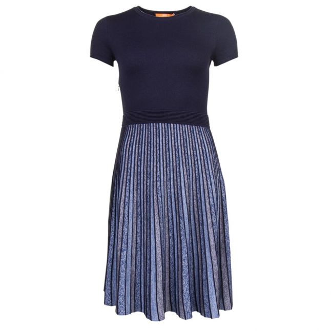 Womens Dark Blue Wynola Knitted Dress