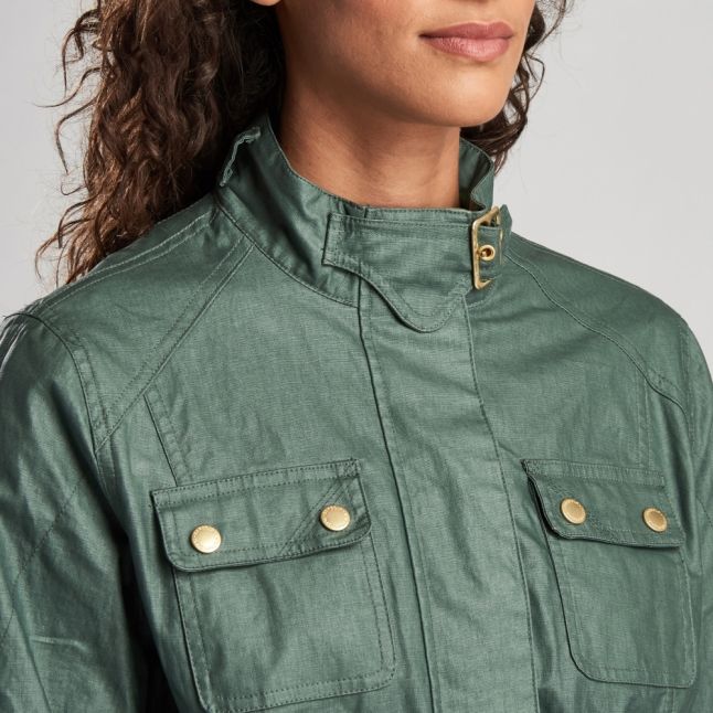 Womens Tussock Bearings Casual Belted Jacket