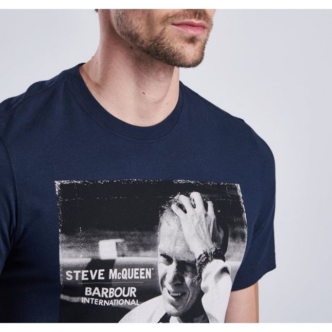 Steve McQueen™ Collection Mens Navy Close Up S/s T Shirt