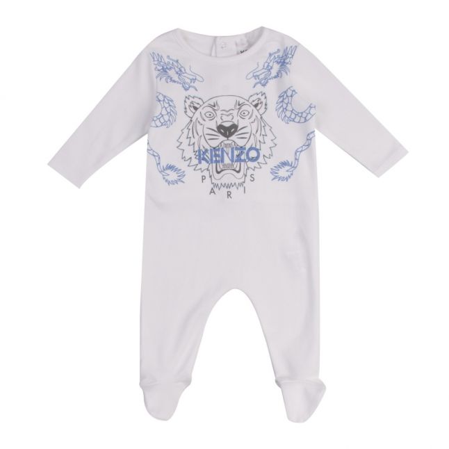 Baby Optic White Tiger Babygrow