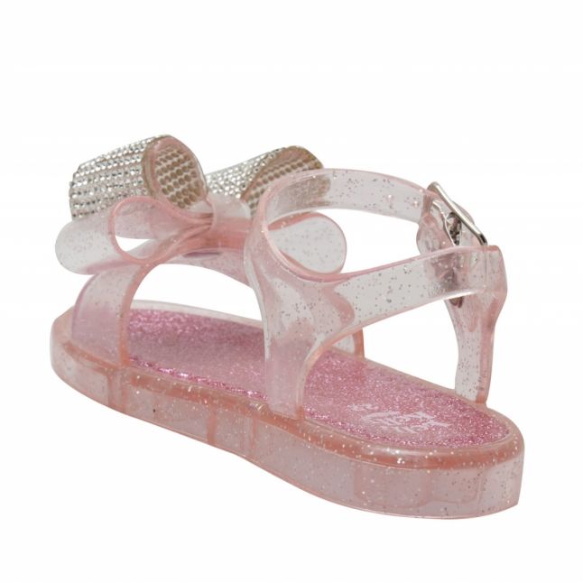 Baby Pink Bow Jelly Sandals (22-27)