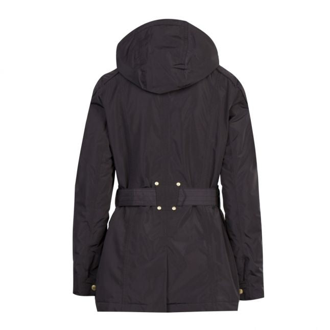 Womens Black Bowden Waterproof Breathable Hooded Coat