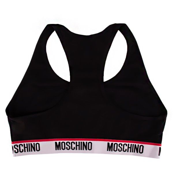 Womens Black Logo Bralette