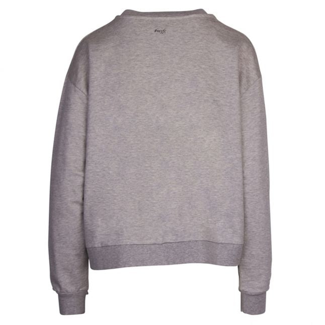 Womens Light Grey Marl Desir Crew Sweat Top