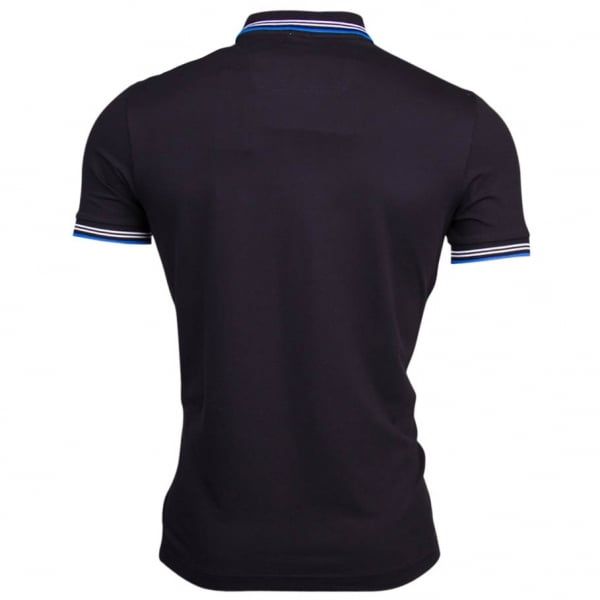 Mens Black Paul S/s Polo Shirt