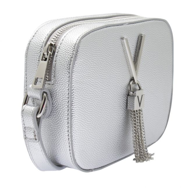 Womens Silver Grain Divina Tassel Camera Bag