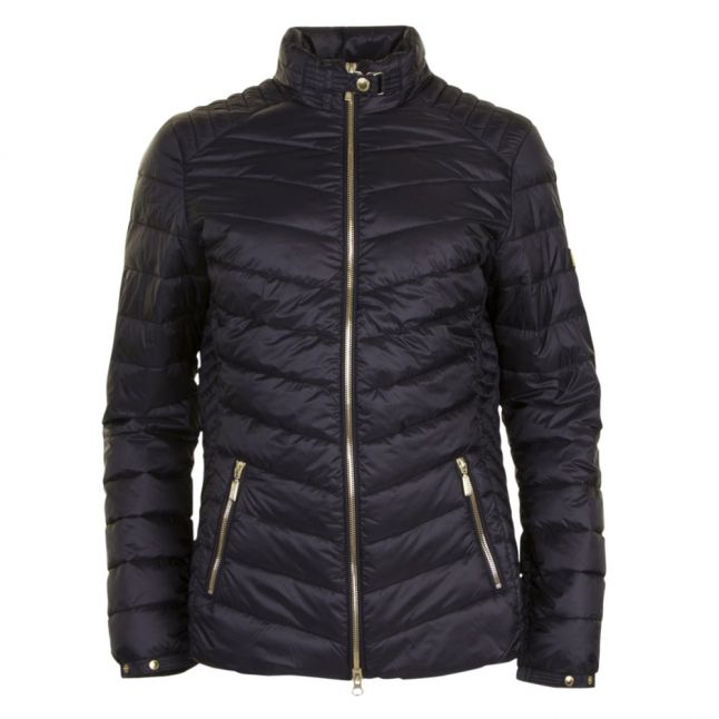 Womens Black Triple Quilted Jacket