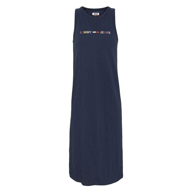 Womens Twilight Navy Logo Tank Dress