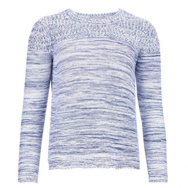 Lifestyle Womens Cloud & Navy Tayport Knitted Jumper