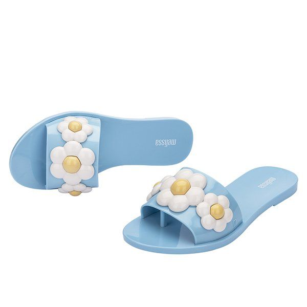 Womens Blue Daisy Babe Spring Daisy Sandals