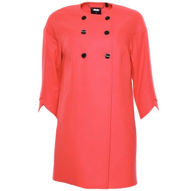 Womens Orange Colete Coat