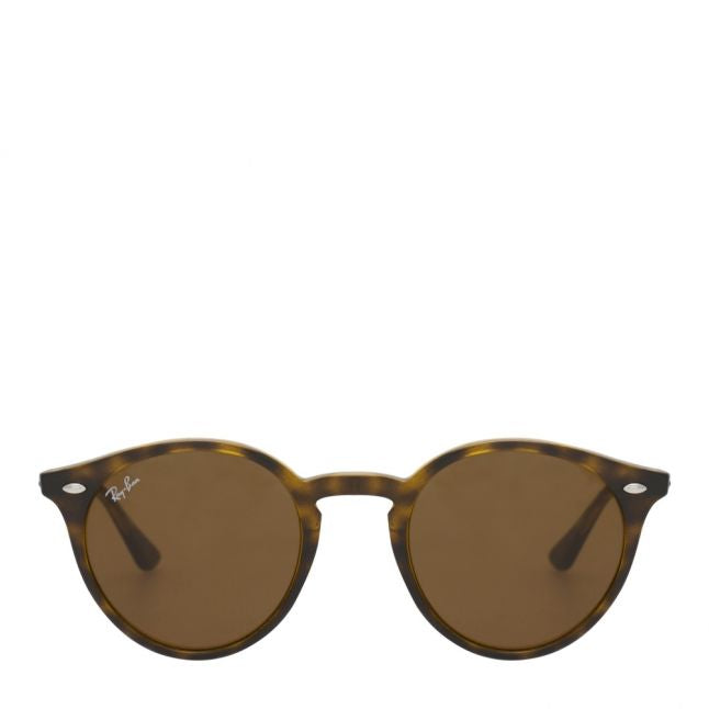 Unisex Dark Havana RB2180 Round Frame Sunglasses