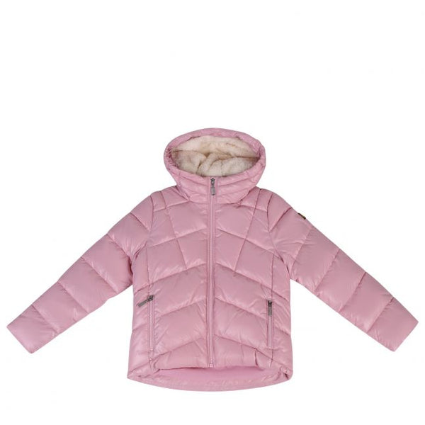 Barbour International Coat Girls Candy Pink Valle Quilt Jacket Hurleys